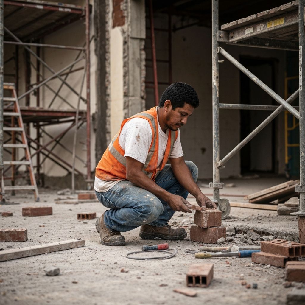 Contractors working on restoration